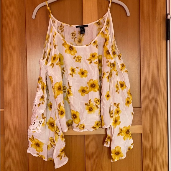 Forever 21 Tops - Forever 21 Sunflower Bell Sleeve Top